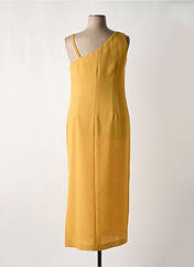 Robe longue jaune CARLOTTA pour femme seconde vue