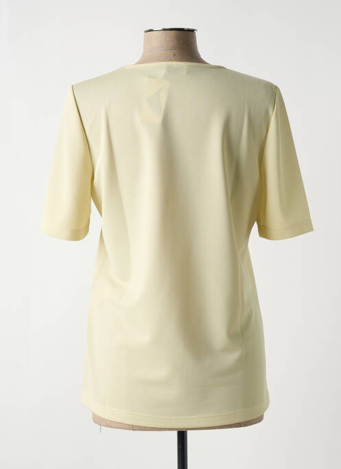 Top manches courtes manches courtes jaune FRANK WALDER femme