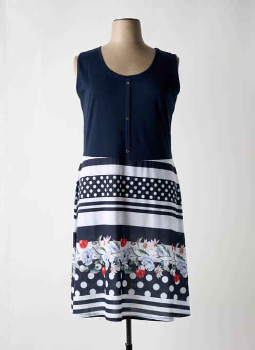 Robe mi-longue bleu GALMALLA pour femme