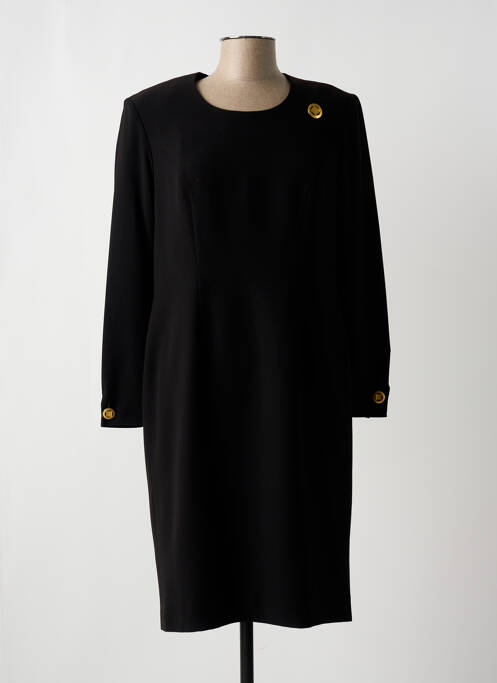 Robe mi-longue noir JEAN BIOLAY pour femme