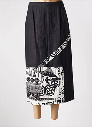 Jupe longue fermeture zippée au dos noir FRANCE RIVOIRE femme