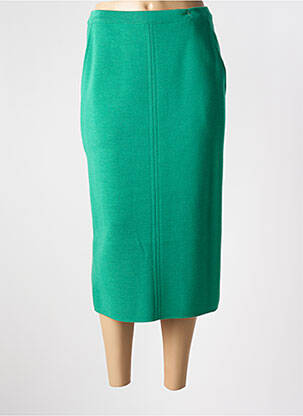 Jupe longue coupe droite vert DEVERNOIS femme