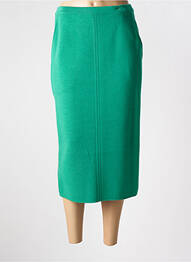 Jupe longue coupe droite vert DEVERNOIS femme
