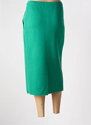 Jupe longue coupe droite vert DEVERNOIS femme