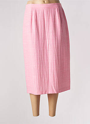 Jupe longue fermeture zippée au dos rose FRANCE RIVOIRE femme