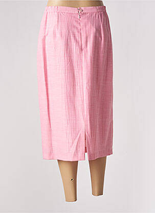 Jupe longue fermeture zippée au dos rose FRANCE RIVOIRE femme
