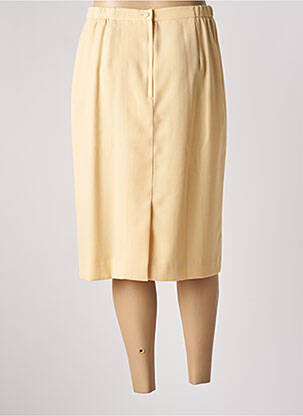 Jupe mi-longue taille à pinces beige PAUL MAUSNER femme