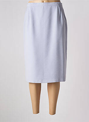 Jupe mi-longue taille à pinces violet PAUL MAUSNER femme