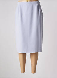 Jupe mi-longue taille à pinces violet PAUL MAUSNER femme
