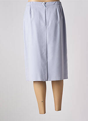 Jupe mi-longue taille à pinces violet PAUL MAUSNER femme