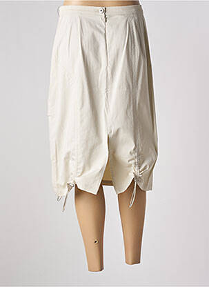 Jupe mi-longue taille à pinces beige FRED SABATIER femme