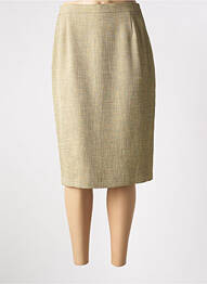 Jupe mi-longue taille à pinces vert FRANK WALDER femme