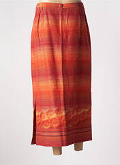 Jupe longue orange PAUL MAUSNER pour femme seconde vue