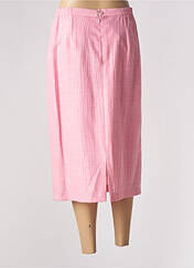 Jupe longue rose FRANCE RIVOIRE pour femme seconde vue
