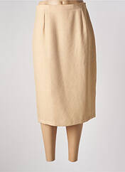 Jupe mi-longue beige GRIFFON pour femme seconde vue
