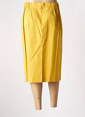 Jupe mi-longue jaune JEAN BIOLAY pour femme seconde vue