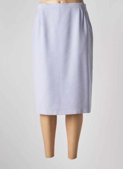 Jupe mi-longue taille à pinces violet PAUL MAUSNER femme