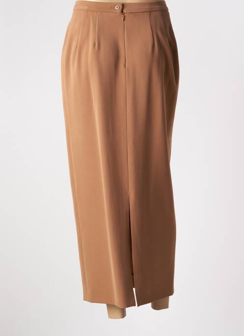 Jupe longue marron FRED SABATIER pour femme