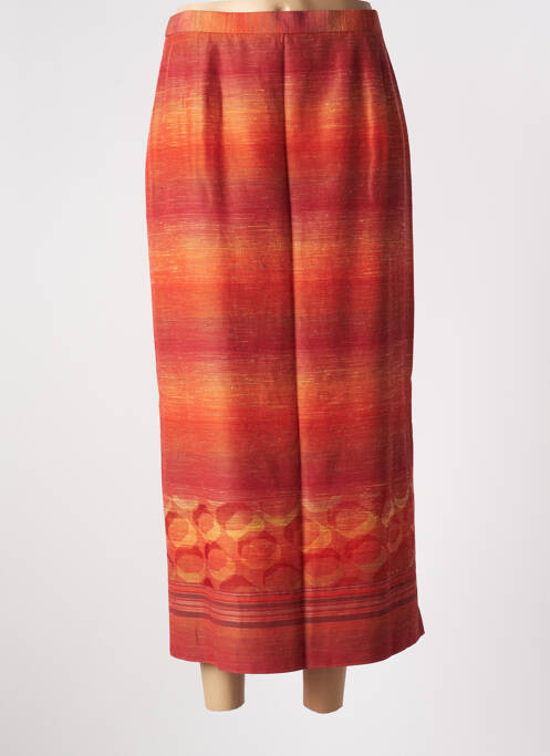 Jupe longue orange PAUL MAUSNER pour femme
