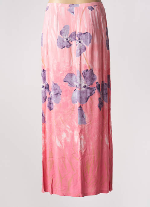 Jupe longue rose PERSPECTIVES pour femme