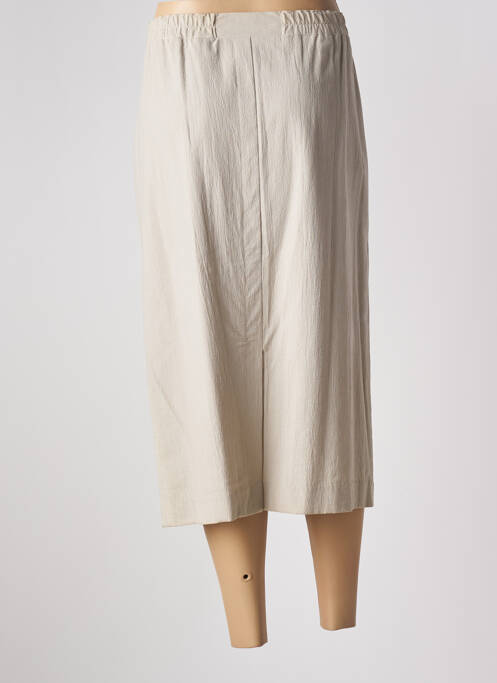 Jupe mi-longue beige DEVERNOIS pour femme