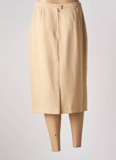Jupe mi-longue beige GRIFFON femme