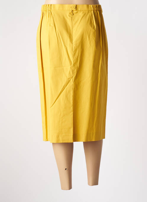 Jupe mi-longue jaune JEAN BIOLAY femme