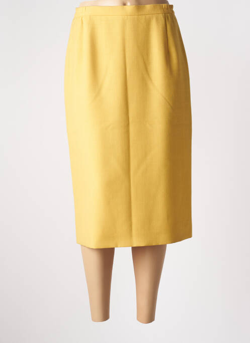 Jupe mi-longue jaune PAUL MAUSNER pour femme