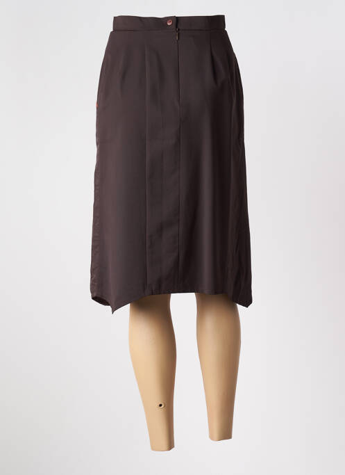 Jupe mi-longue marron FRED SABATIER pour femme