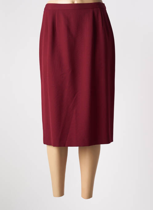 Jupe mi-longue rouge JEAN BIOLAY pour femme
