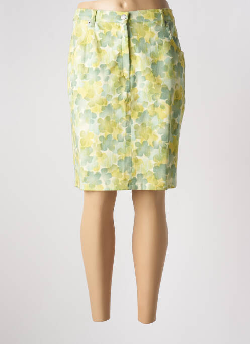 Jupe mi-longue vert LUCCHINI pour femme