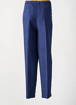 Pantalon droit taille élastique bleu GRIFFON femme