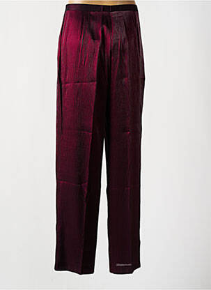 Pantalon droit coupe droite violet MAFECCO femme