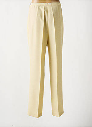 Pantalon droit coupe droite beige MAFECCO femme
