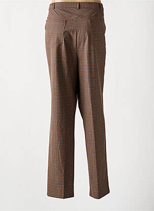 Pantalon flare taille élastique marron PAUL MAUSNER femme