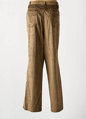 Pantalon droit fermeture zippée sous rabat boutonné vert PAUL MAUSNER femme