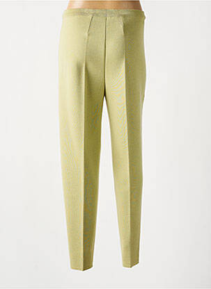 Pantalon droit taille élastique vert MARCELLE GRIFFON femme