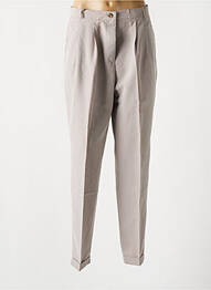 Pantalon droit poches beige ENZO CAPITANI femme