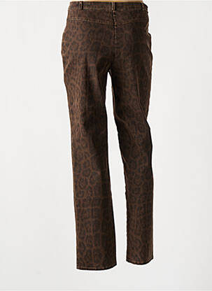 Pantalon slim poches marron QUATTRO femme