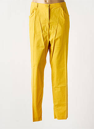 Pantalon droit coupe droite jaune JEAN BIOLAY homme