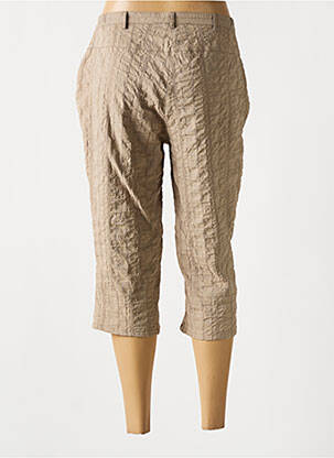 Pantacourt coupe droite beige GRIFFON femme