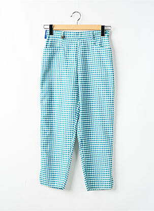 Pantacourt coupe droite bleu QUATTRO femme