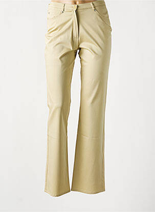 Pantalon droit beige QUATTRO pour femme