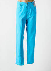 Pantalon droit bleu QUATRE VINGT JOURS pour femme seconde vue