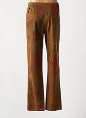Pantalon droit marron FRANCE RIVOIRE pour femme seconde vue