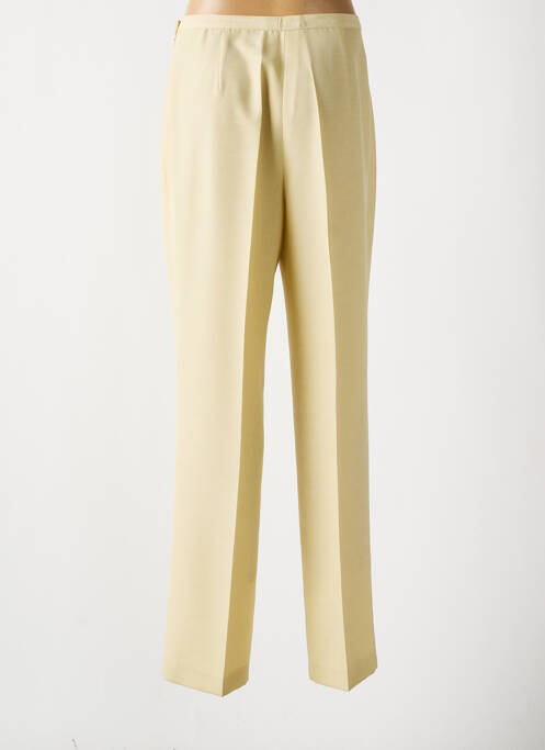 Pantalon droit coupe droite beige MAFECCO femme