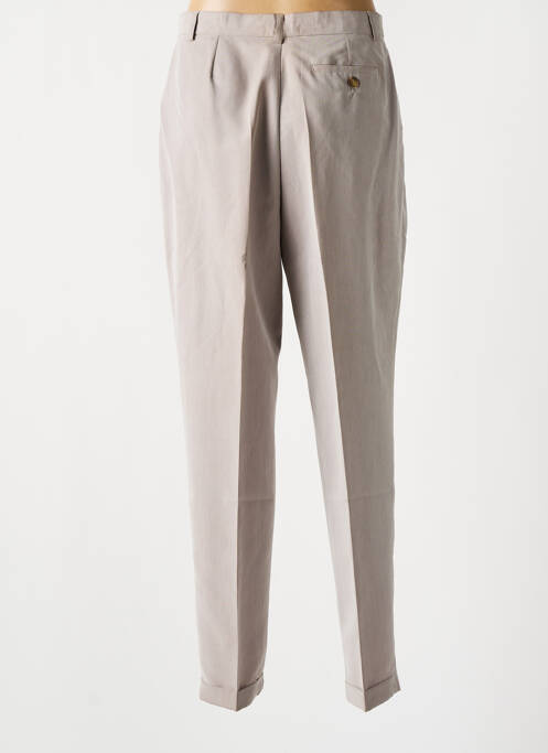 Pantalon droit poches beige ENZO CAPITANI femme