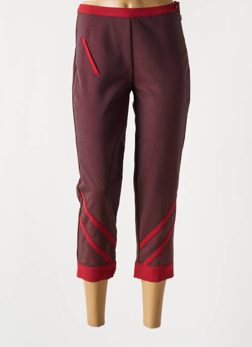 Pantacourt slim rouge ENJOY femme