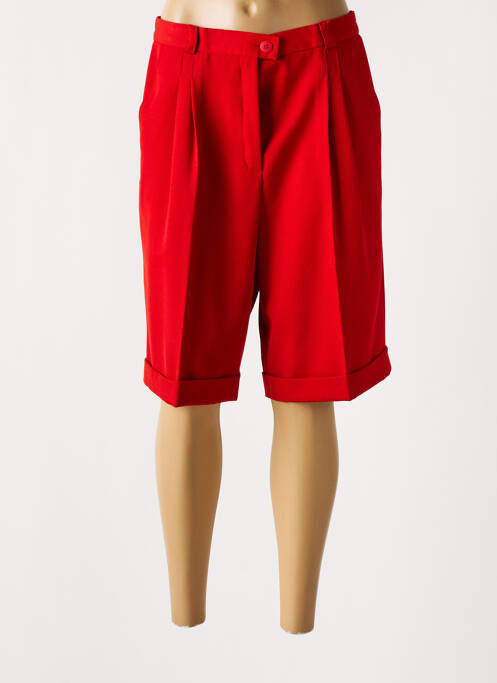 Bermuda rouge MARCELLE GRIFFON pour femme