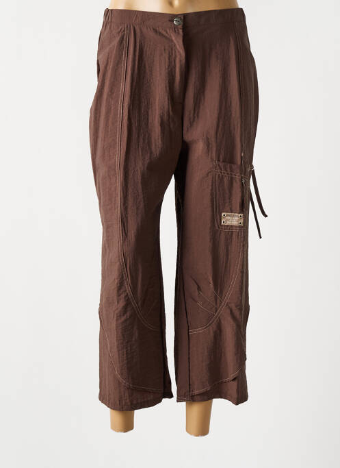 Pantacourt marron FRED SABATIER pour femme